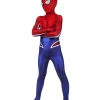 Cosrea Spiderman PS4 Game Punk Suit Kids Size Digital Printed Cosplay Costume Marvel Universe
