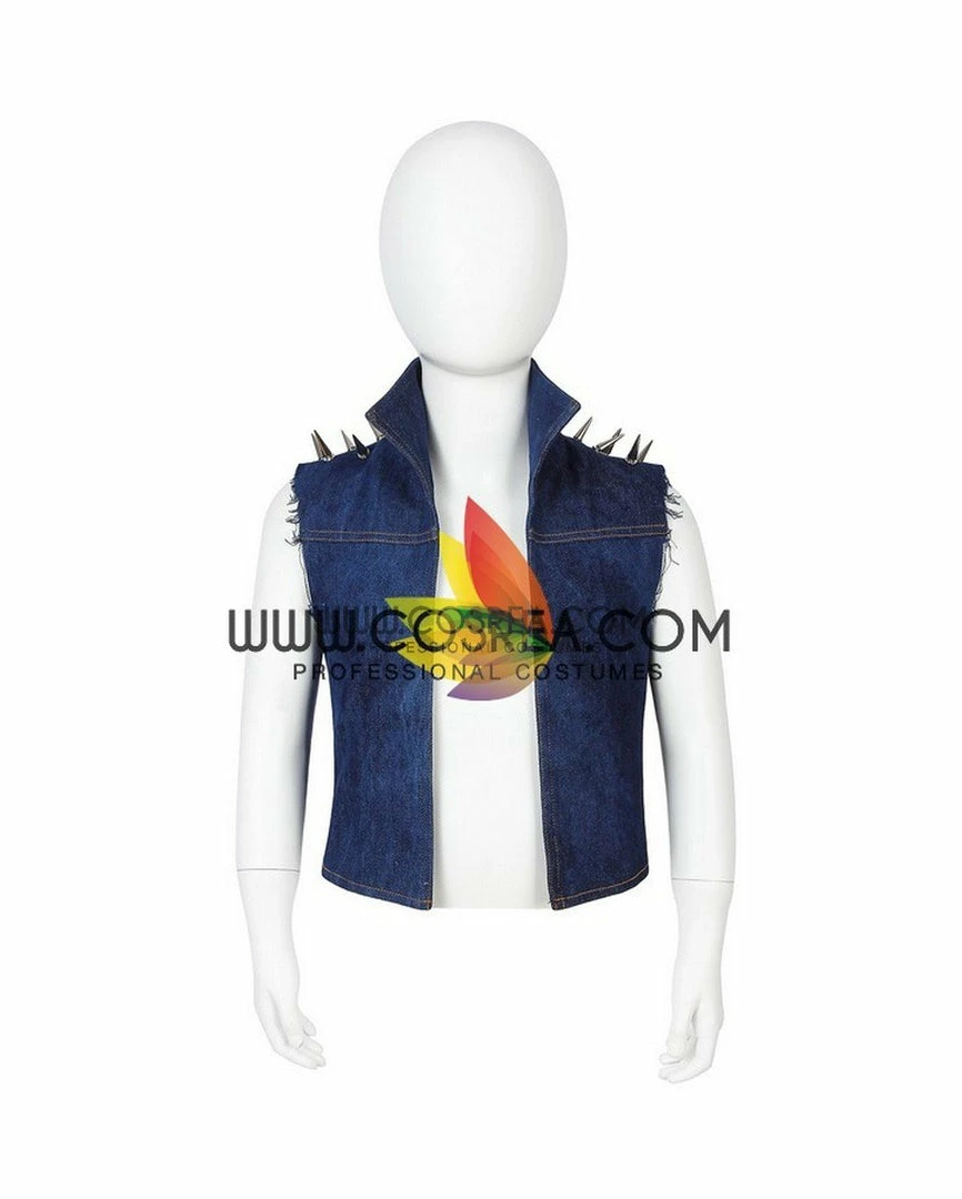 Cosrea Spiderman PS4 Game Punk Suit Kids Size Digital Printed Cosplay Costume Marvel Universe