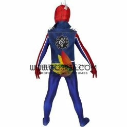 Cosrea Spiderman PS4 Game Punk Suit Kids Size Digital Printed Cosplay Costume Marvel Universe