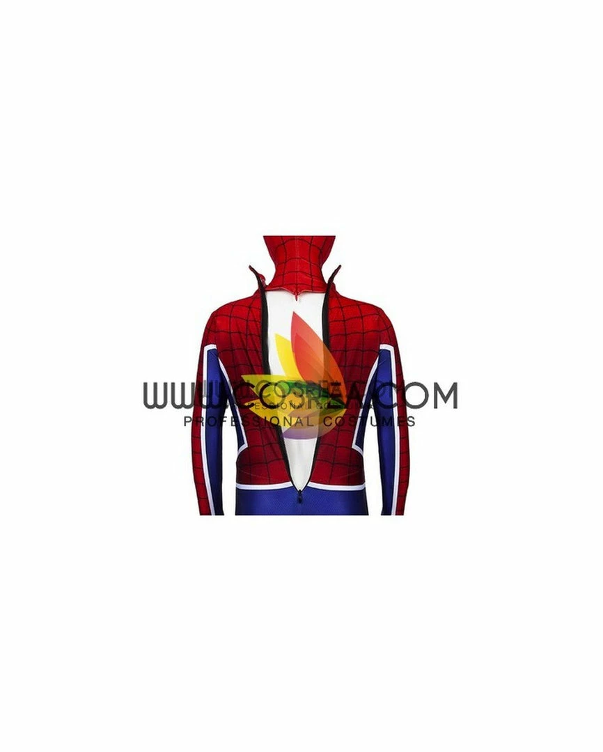 Cosrea Spiderman PS4 Game Punk Suit Kids Size Digital Printed Cosplay Costume Marvel Universe