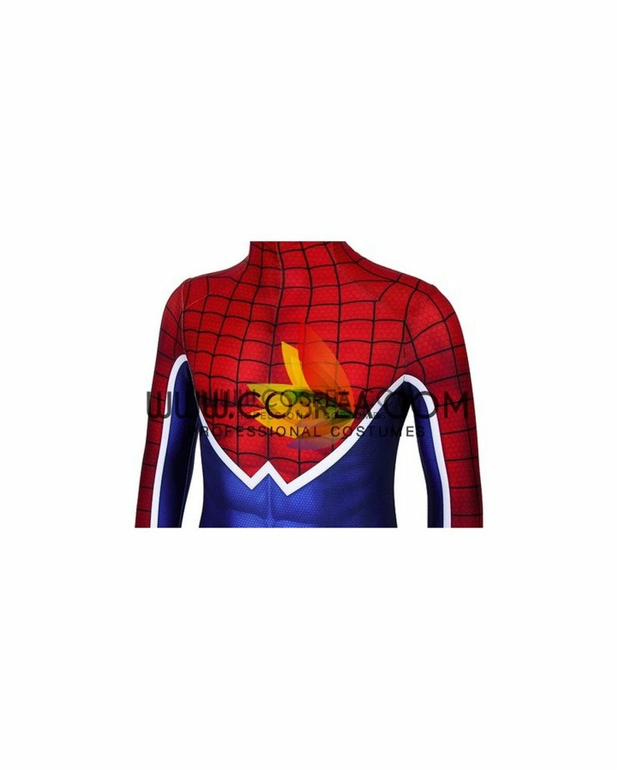 Cosrea Spiderman PS4 Game Punk Suit Kids Size Digital Printed Cosplay Costume Marvel Universe