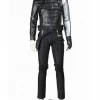 Cosrea Marvel Universe Winter Soldier PU Leather Cosplay Costume