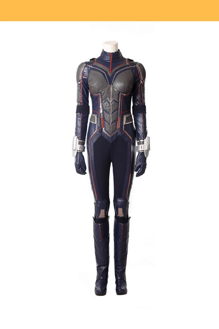 Cosrea Marvel Universe Wasp Movie Version PU Leather Cosplay Costume