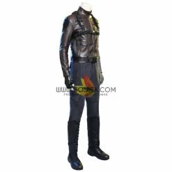 Cosrea Winter Soldier The Falcon And Winter Soldier TV Series Full PU Leather Version Cosplay Costume Marvel Universe