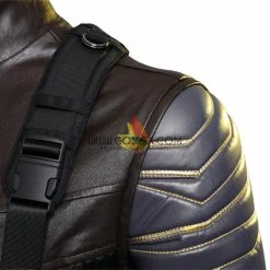 Cosrea Winter Soldier The Falcon And Winter Soldier TV Series Full PU Leather Version Cosplay Costume Marvel Universe