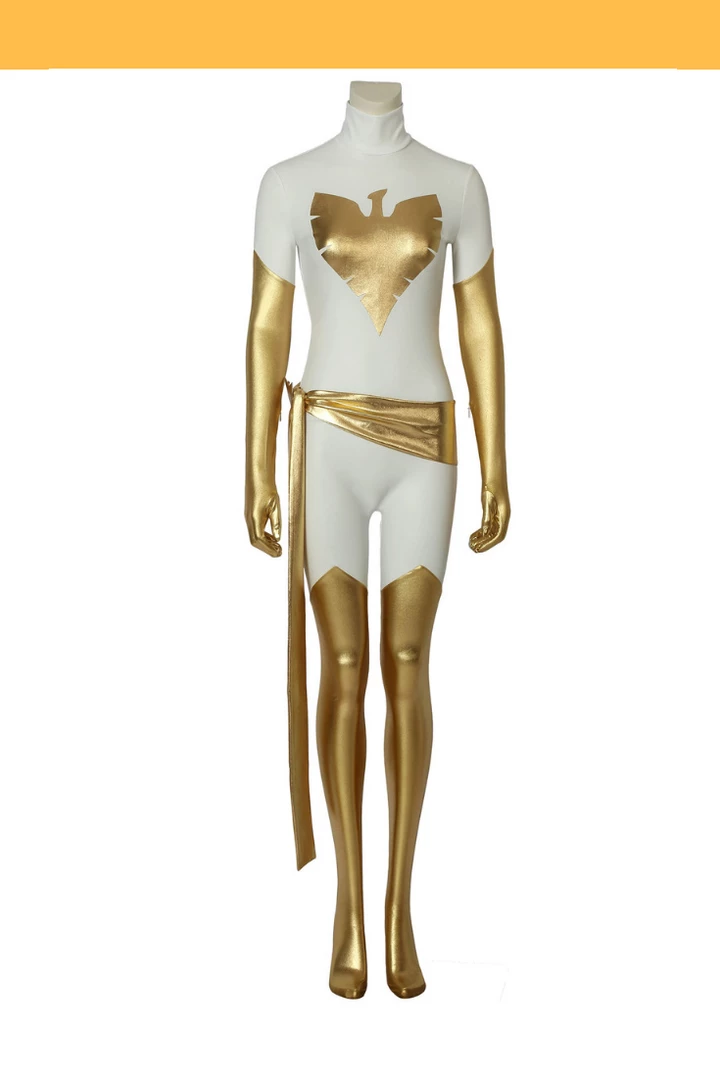Cosrea Phoenix X-Men Pearl White Spandex Cosplay Costume