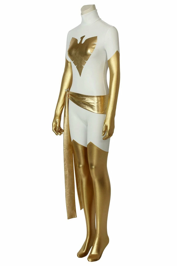 Cosrea Phoenix X-Men Pearl White Spandex Cosplay Costume
