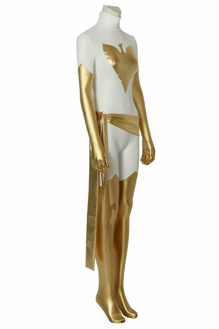 Cosrea Phoenix X-Men Pearl White Spandex Cosplay Costume