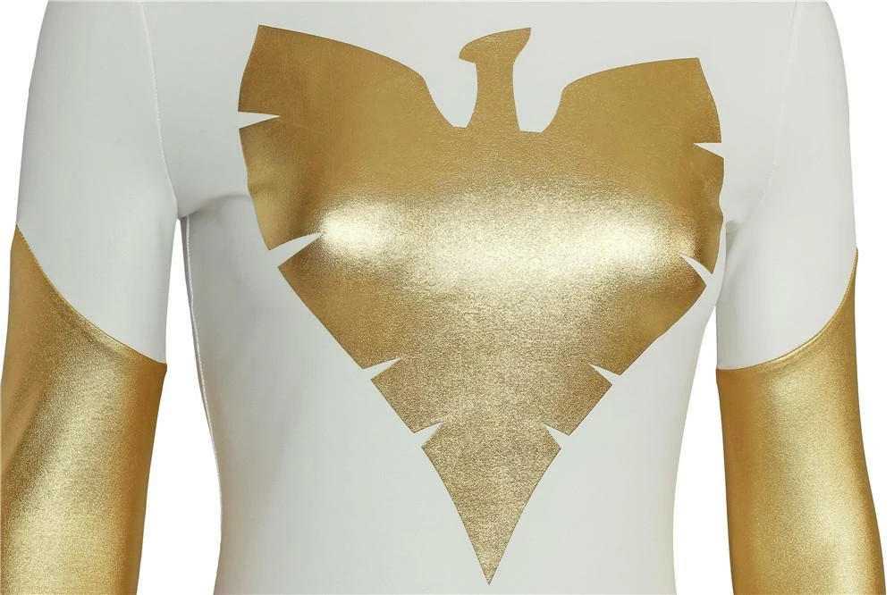 Cosrea Phoenix X-Men Pearl White Spandex Cosplay Costume