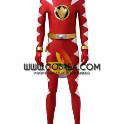 Cosrea TV & Movies Power Rangers Dino Thunder Red Ranger Cosplay Costume