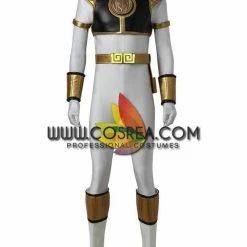 Cosrea TV & Movies Power Rangers Kyoryu Sentai White Ranger Cosplay Costume