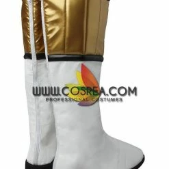 Cosrea TV & Movies Power Rangers Kyoryu Sentai White Ranger Cosplay Costume