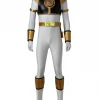 Cosrea TV & Movies Power Rangers Kyoryu Sentai White Ranger Cosplay Costume