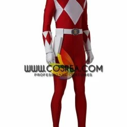 Cosrea Mighty Morphin Power Rangers Red Ranger Cosplay Costume TV & Movies
