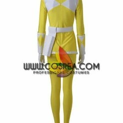 Cosrea Mighty Morphin Power Rangers Yellow Ranger Cosplay Costume