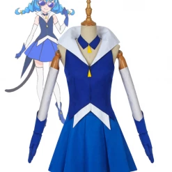 Cosrea Pretty Cure Cure Cosmo Blue Cat Cosplay Costume Cosplay Costumes