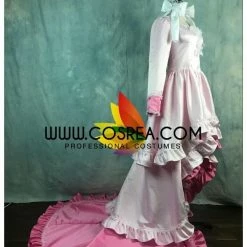 Cosrea Cosplay Costumes Puella Magi Madoka Ultimate Satin With Extended Train Cosplay Costume