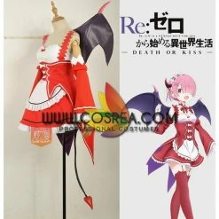 Cosrea Re:Zero Ram Death Or Kiss Cosplay Costume