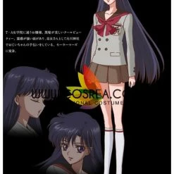 Cosrea Anime Costumes Sailormoon Crystal Rei Hino School Uniform Cosplay Costume