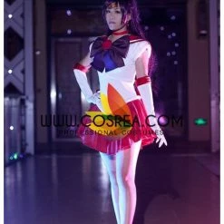 Cosrea Anime Costumes Sailormoon Sailor Mars Rei Hino Cosplay Costume