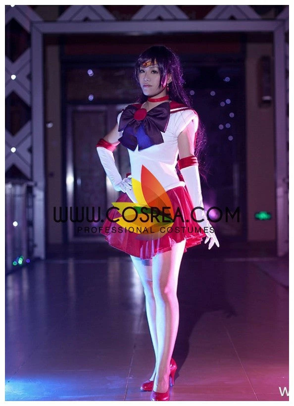 Cosrea Anime Costumes Sailormoon Sailor Mars Rei Hino Cosplay Costume