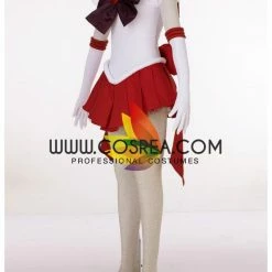Cosrea Anime Costumes Sailormoon Super S Sailor Mars Rei Hino Cosplay Costume