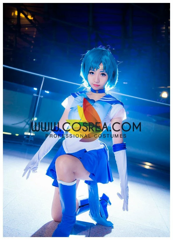 Cosrea Sailormoon Super S Sailor Mercury Ami Mizuno Cosplay Costume