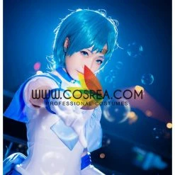 Cosrea Sailormoon Super S Sailor Mercury Ami Mizuno Cosplay Costume