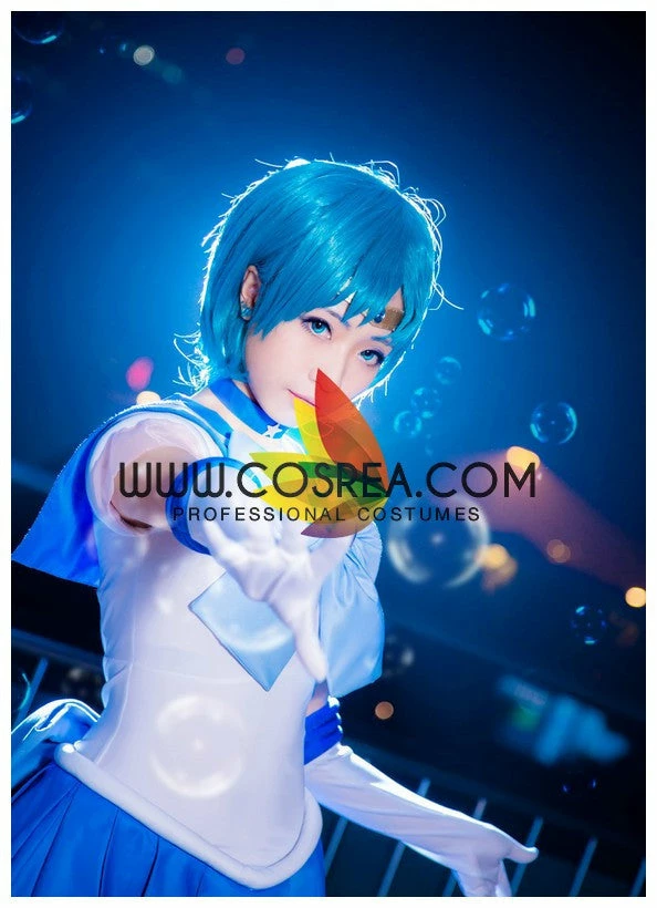 Cosrea Sailormoon Super S Sailor Mercury Ami Mizuno Cosplay Costume