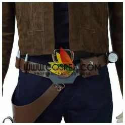 Cosrea TV & Movies Han Solo Star Wars Suede Leather Cosplay Costume