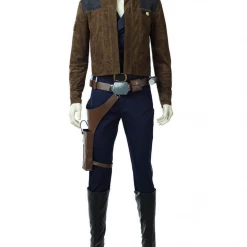 Cosrea TV & Movies Han Solo Star Wars Suede Leather Cosplay Costume