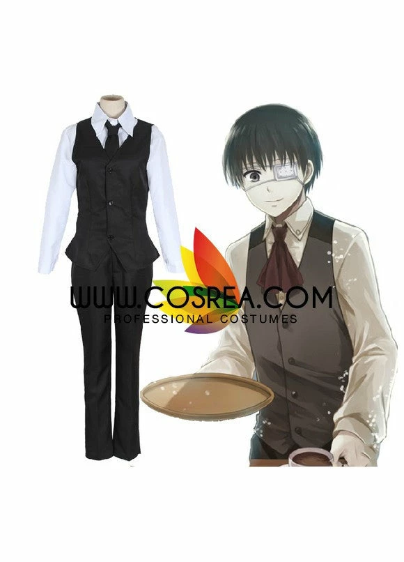 Cosrea Tokyo Ghoul Ken Kaneki Anteiku Cafe Cosplay Costume
