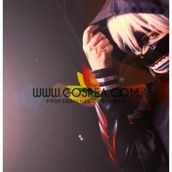 Cosrea Anime Costumes Tokyo Ghoul Ken Kaneki PU Leather Battle Cosplay Costume
