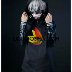 Cosrea Anime Costumes Tokyo Ghoul Ken Kaneki PU Leather Complete Cosplay Costume