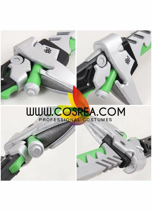 Cosrea Cosplay Props Overwatch Genji Classic Katana Sword Set Cosplay Prop
