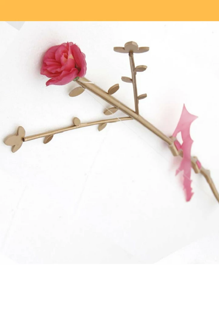Cosrea Puella Magi Madoka Magica Rose Branch Bow Cosplay Prop Cosplay Props