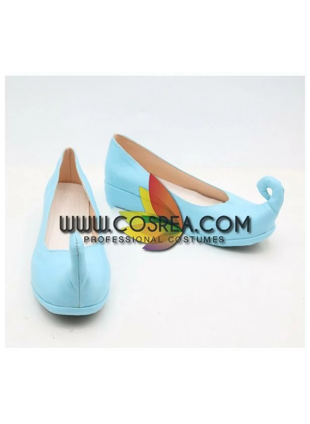 Cosrea Disney Aladdin Jasmine Blue Cosplay Shoes