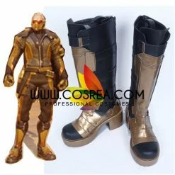 Cosrea Overwatch Soldier 76 Golden Cosplay Shoes