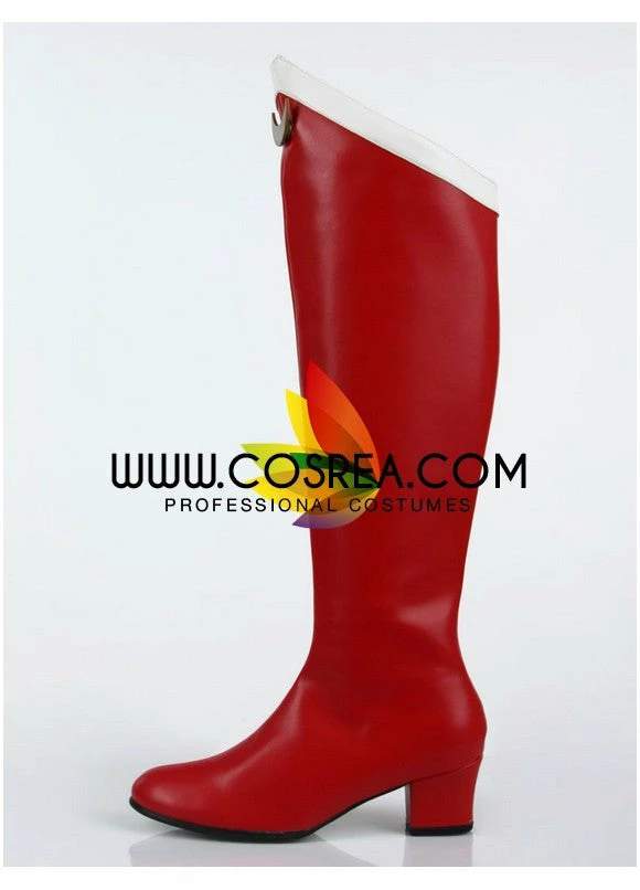 Cosrea Sailormoon Usagi Tsukino Dark Red Cosplay Shoes