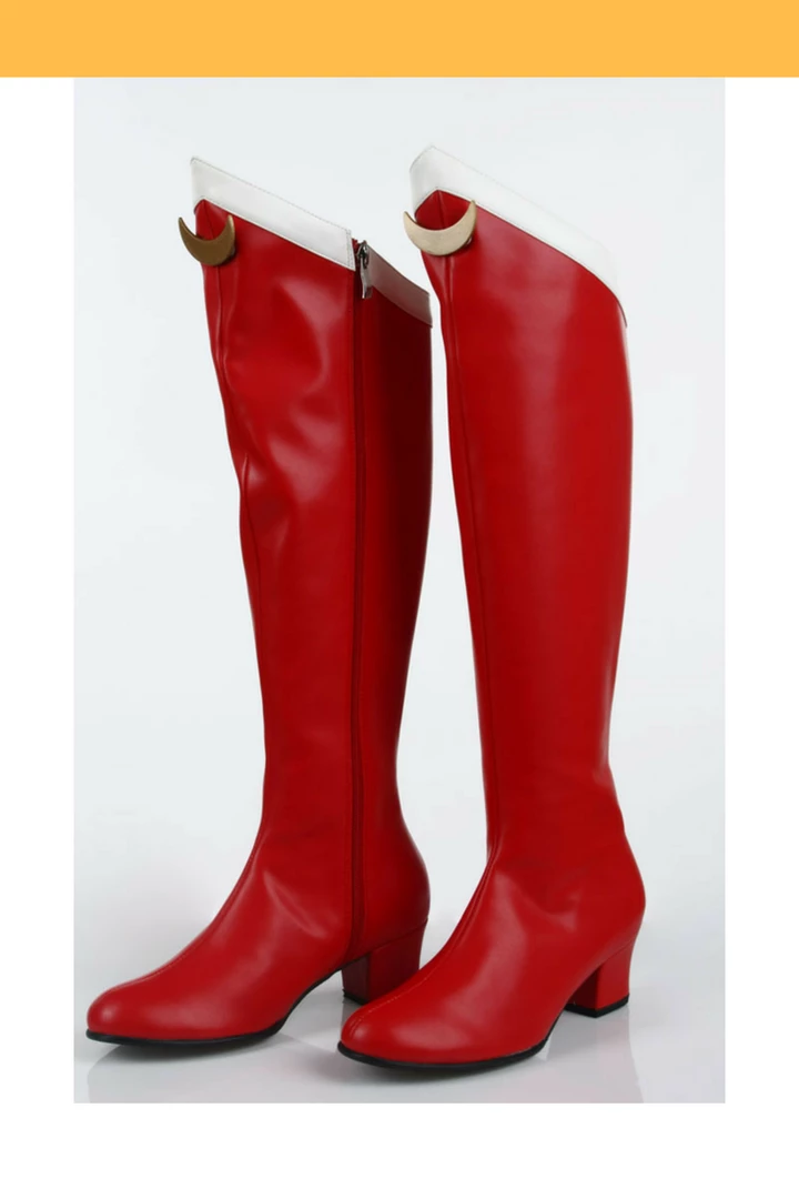 Cosrea Sailormoon Usagi Tsukino Dark Red Cosplay Shoes