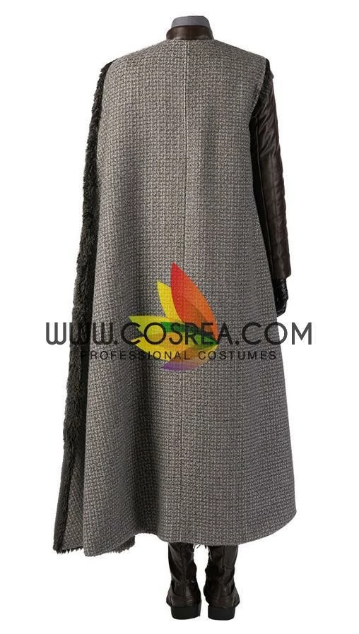 Cosrea Arya Stark Season 8 Game Of Thrones Dark PU Leather Version Cosplay Costume