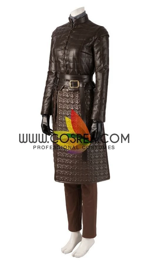 Cosrea Arya Stark Season 8 Game Of Thrones Dark PU Leather Version Cosplay Costume