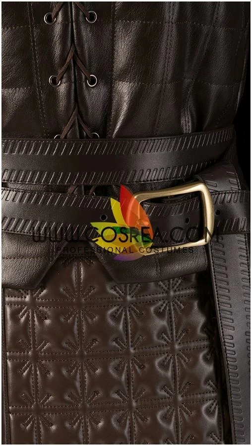 Cosrea Arya Stark Season 8 Game Of Thrones Dark PU Leather Version Cosplay Costume