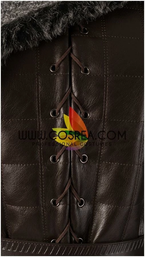 Cosrea Arya Stark Season 8 Game Of Thrones Dark PU Leather Version Cosplay Costume