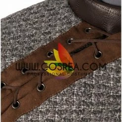 Cosrea Arya Stark Season 8 Game Of Thrones Dark PU Leather Version Cosplay Costume