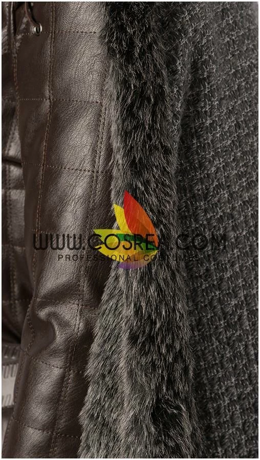 Cosrea Arya Stark Season 8 Game Of Thrones Dark PU Leather Version Cosplay Costume