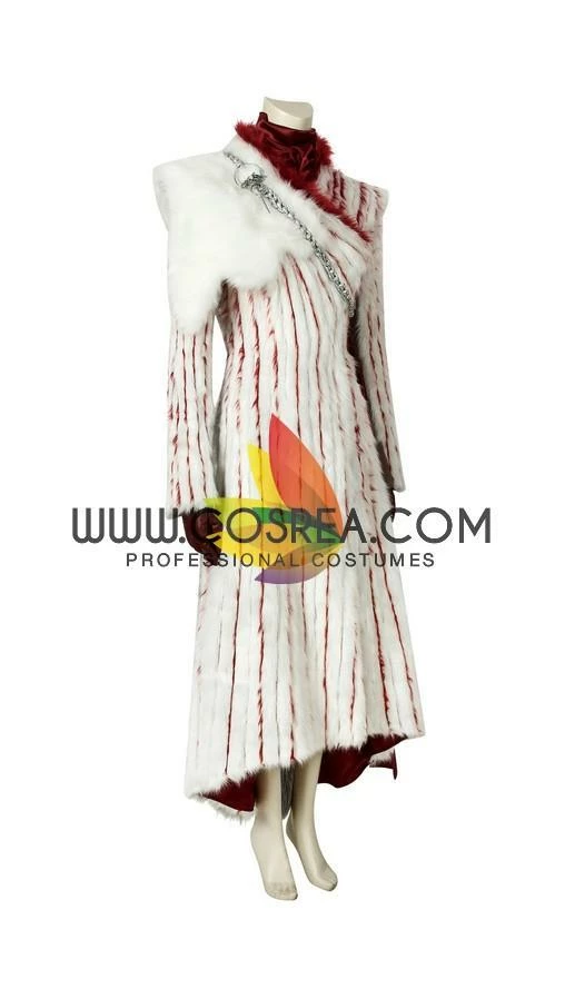 Cosrea TV & Movies Daenerys Season 8 Faux Fur Cosplay Costume