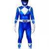 Cosrea Mighty Morphin Power Rangers Blue Ranger Kids Size Digital Printed Cosplay Costume TV & Movies