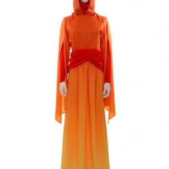 Cosrea Star Wars Padme Amidala Flame Colored Robes Cosplay Costume TV & Movies