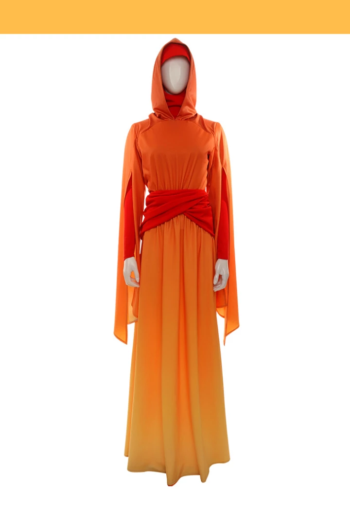 Cosrea Star Wars Padme Amidala Flame Colored Robes Cosplay Costume TV & Movies